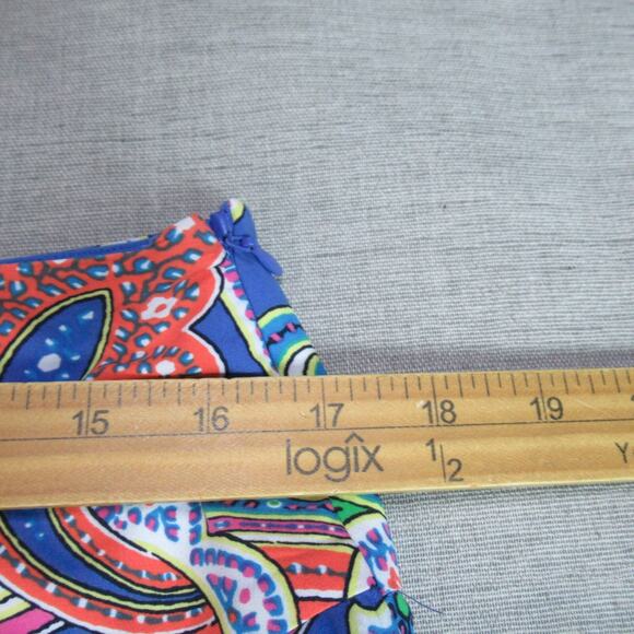 Lauren Ralph Lauren Skirt Women Size 10 Blue Paisley Boho Hipster Midi Rich Girl - Picture 8 of 9